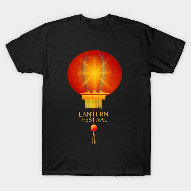 Lantern Festival Holidays, Asian Holidays T-Shirt by Bluzzkar